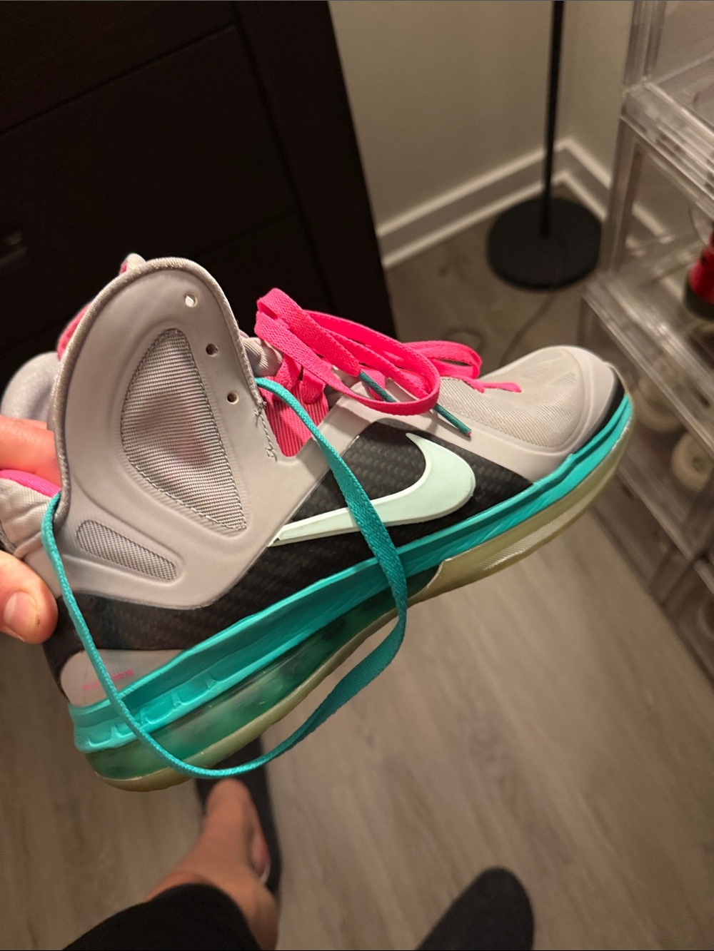 Nike Women’s Grey Teal Pink Performance Sneakers